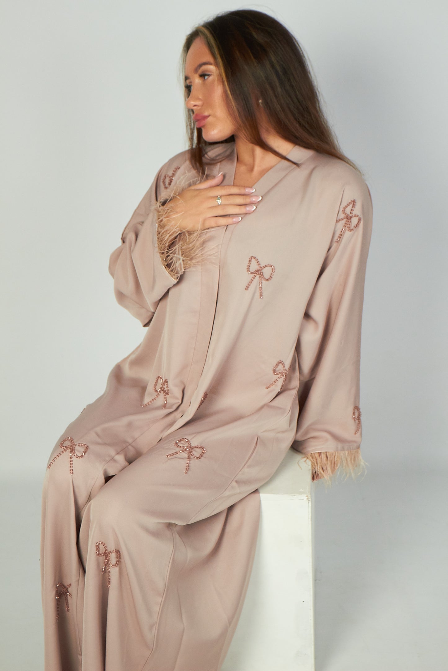 AIRAH | 3 Piece Elegant Abaya Set